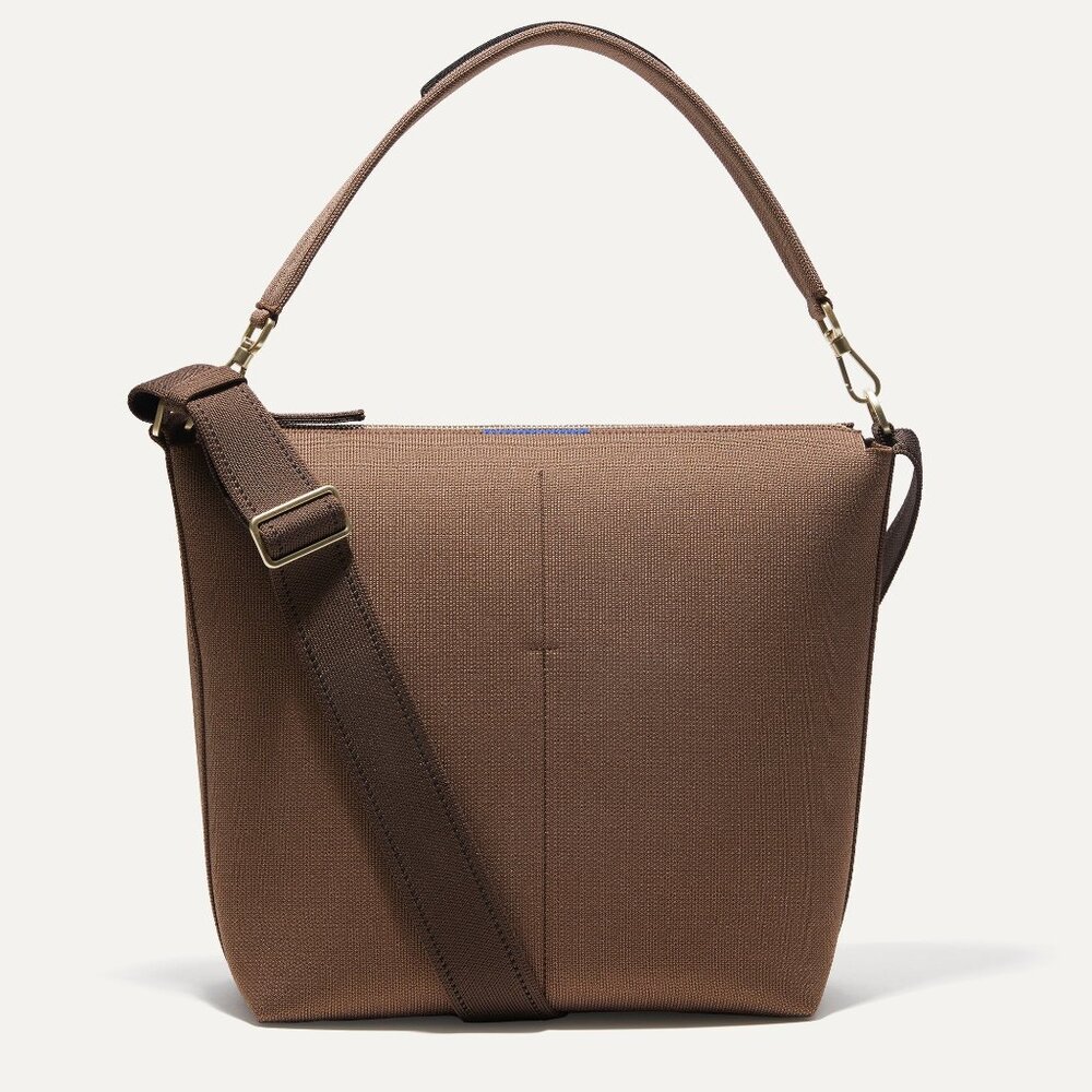 Rothy's The Mini Zip Bucket Bag in Rich Cocoa